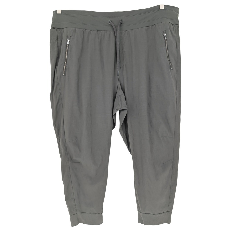 Athleta Trekkie North Jogger Women 24 Green Hiking Travel Activewear Pockets